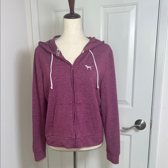 Victoria's Secret Pink 3/4 Sleeve‎ Hoodie Sweatshirt  Large - Picture 3 of 8